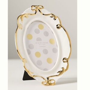 Anthropologie Benedita Gold Bow Picture Frame